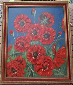 Listing 2 of 6 for "Poppies" by Felicity Rivers - NZ artist