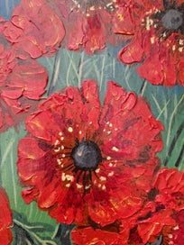 Listing 3 of 6 for "Poppies" by Felicity Rivers - NZ artist