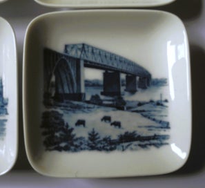 Listing 6 of 6 for #* 4 x Small "Royal Copenhagen, Denmark" Display Dishes *#