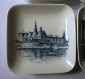 Listing 5 of 6 for #* 4 x Small "Royal Copenhagen, Denmark" Display Dishes *#