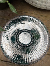 Listing 3 of 6 for VINTAGE MURANO TEAL GLASS PLATE