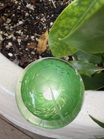 Listing 2 of 5 for GREEN SHAMROCK GLASS PAPER WEIGHT