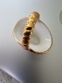 Listing 5 of 7 for Vintage LIMOGES France Miniature Basket - 22k Gold