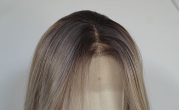 Listing 4 of 4 for Medium Cool Blonde Lace Front Wig [ + Wig Cap & Satin Travel Bag ]