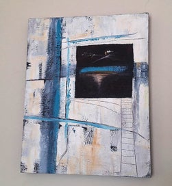 Listing 1 of 16 for <<< ABSTRACT " LYNDA NEWTH " MIXED MEDIA PAINTING >>>