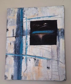 Listing 2 of 16 for <<< ABSTRACT " LYNDA NEWTH " MIXED MEDIA PAINTING >>>