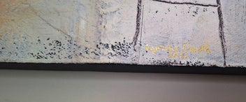 Listing 13 of 16 for <<< ABSTRACT " LYNDA NEWTH " MIXED MEDIA PAINTING >>>