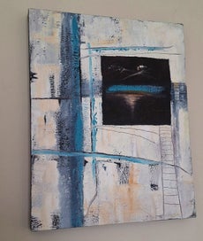 Listing 5 of 16 for <<< ABSTRACT " LYNDA NEWTH " MIXED MEDIA PAINTING >>>