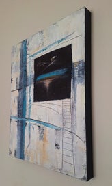 Listing 10 of 16 for <<< ABSTRACT " LYNDA NEWTH " MIXED MEDIA PAINTING >>>