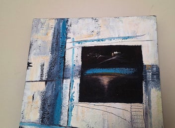 Listing 12 of 16 for <<< ABSTRACT " LYNDA NEWTH " MIXED MEDIA PAINTING >>>