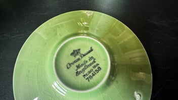 Listing 19 of 20 for Crown Ducal Green china collection art deco made in England