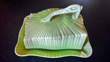 Listing 5 of 20 for Crown Ducal Green china collection art deco made in England