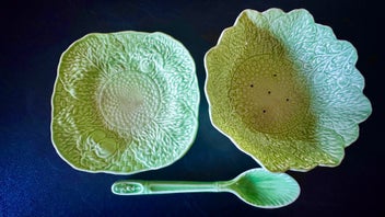 Listing 18 of 20 for Crown Ducal Green china collection art deco made in England