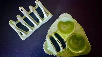 Listing 15 of 20 for Crown Ducal Green china collection art deco made in England