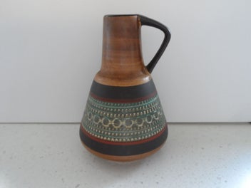 Listing 3 of 5 for WEST GERMAN - POTTERY VASE - MID CENTURY