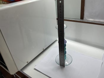 Listing 5 of 7 for DATED 1993 - HOGLUND ART GLASS - CANDLESTICK - SIGNED ON BASE - COLOURFUL SPIRAL