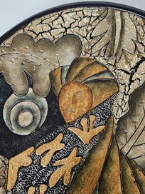 Listing 3 of 15 for Large Embossed Raised Pattern Display Plate