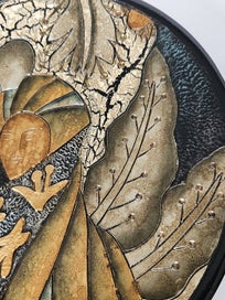 Listing 4 of 15 for Large Embossed Raised Pattern Display Plate