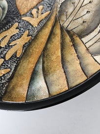 Listing 6 of 15 for Large Embossed Raised Pattern Display Plate