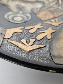 Listing 9 of 15 for Large Embossed Raised Pattern Display Plate