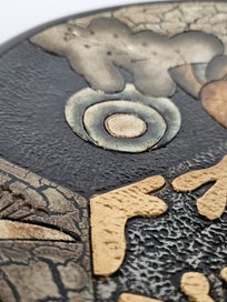 Listing 10 of 15 for Large Embossed Raised Pattern Display Plate