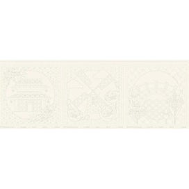 Listing 6 of 7 for Patchwork Sewing Fabric Sashiko Little Scenes Natural Printed Panel 50x137cm