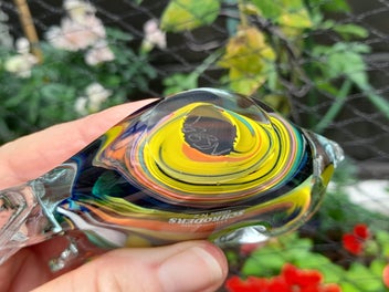 Listing 10 of 12 for NZ. Schroders Studio Art Glass. Signed Paperweight by Nigel Schroder.
