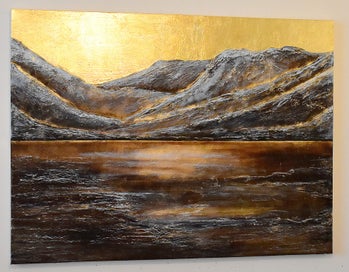 Listing 2 of 14 for FIORDLAND - EXTRA LARGE - GOLD LEAF - NZ ORIGINAL