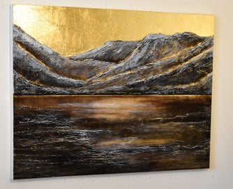 Listing 11 of 14 for FIORDLAND - EXTRA LARGE - GOLD LEAF - NZ ORIGINAL