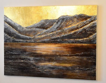 Listing 13 of 14 for FIORDLAND - EXTRA LARGE - GOLD LEAF - NZ ORIGINAL