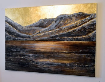 Listing 14 of 14 for FIORDLAND - EXTRA LARGE - GOLD LEAF - NZ ORIGINAL