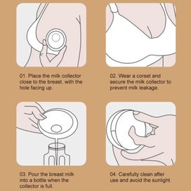 Listing 9 of 12 for Breast Milk Collectors 2-Pack - Wearable, Leak-Proof Milk Catchers