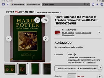 Listing 18 of 18 for Harry Potter; Complete Set, Genuine, Gold Foil Deluxe First Editions On Offer.