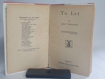 Listing 2 of 7 for The Forsyte Saga: To Let By John Galsworthy 1927