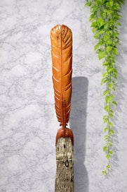 Listing 8 of 10 for Huia Feather Sculpture | Totara | Reclaimed NZ Native