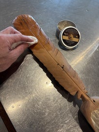 Listing 10 of 10 for Huia Feather Sculpture | Totara | Reclaimed NZ Native