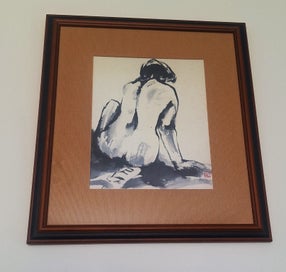 Listing 8 of 16 for <<< QU LEI LEI " FEMME ASSISE DE DOS " PRINT >>>