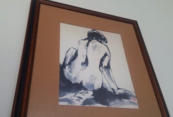 Listing 11 of 16 for <<< QU LEI LEI " FEMME ASSISE DE DOS " PRINT >>>