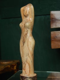 Listing 3 of 13 for `Couture' - a Hand-Carved Wooden Figurine