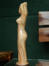Listing 4 of 13 for `Couture' - a Hand-Carved Wooden Figurine