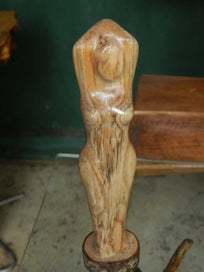 Listing 9 of 13 for `Couture' - a Hand-Carved Wooden Figurine