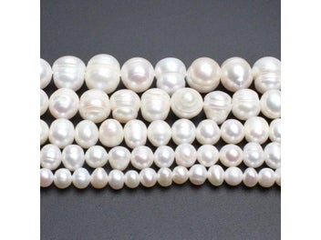 Listing 3 of 9 for Natural Freshwater Pearl Beads 5-11mm Irregular For Jewellery Making