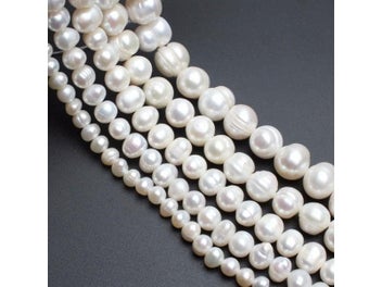 Listing 5 of 9 for Natural Freshwater Pearl Beads 5-11mm Irregular For Jewellery Making