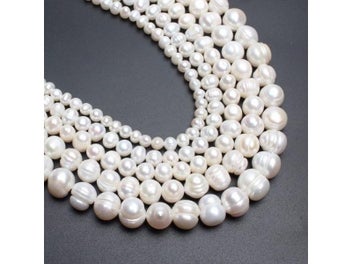 Listing 7 of 9 for Natural Freshwater Pearl Beads 5-11mm Irregular For Jewellery Making