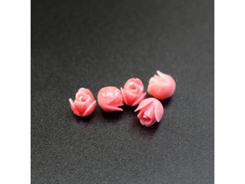 Listing 3 of 10 for 7mm Double Colored Artificial Tulip Flower Beads For DIY Jewelry