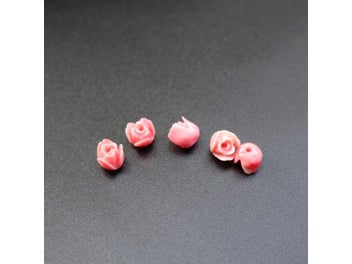 Listing 5 of 10 for 7mm Double Colored Artificial Tulip Flower Beads For DIY Jewelry