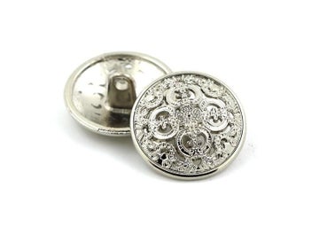 Listing 1 of 10 for 5Pcs Round Hollow Metal Buttons For Clothes Sewing DIY Crafts