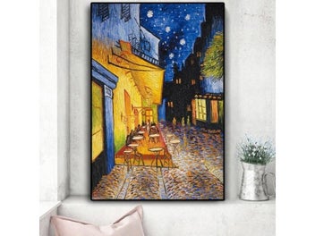 Listing 3 of 10 for Van Gogh Cafe Night Terrace Oil Painting Wall Art Prints