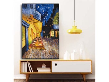 Listing 5 of 10 for Van Gogh Cafe Night Terrace Oil Painting Wall Art Prints