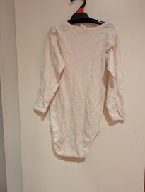 Listing 3 of 3 for Nature Baby White Long Sleeve Bodysuit - Size 2 - Excellent Used Condition